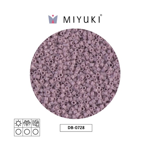[32139] Miyuki delica 11/0 DB0728 opaco lila x 50g