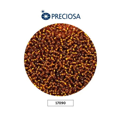 [09819] Mostacilla checa preciosa 10/0 2mm 17090 LP smoked topaz x 500g