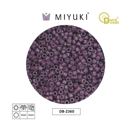 [22085] Miyuki delica 11/0 DB2360 durac op dk purple x 50g