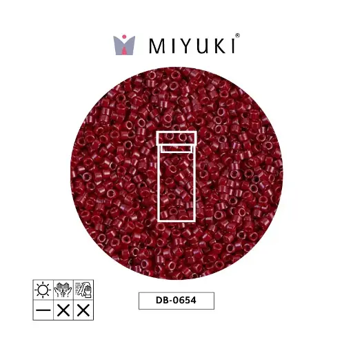 [08369] Miyuki delica 11/0 DB0654 opaco marron x 3g
