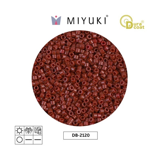 [22661] Miyuki delica 11/0 DB2120 opaco maroon x 50g