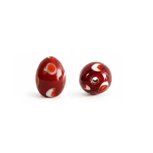 [05667] Vidrio Hindú Rice 10x13mm Rojo BGT-OV 65 x und