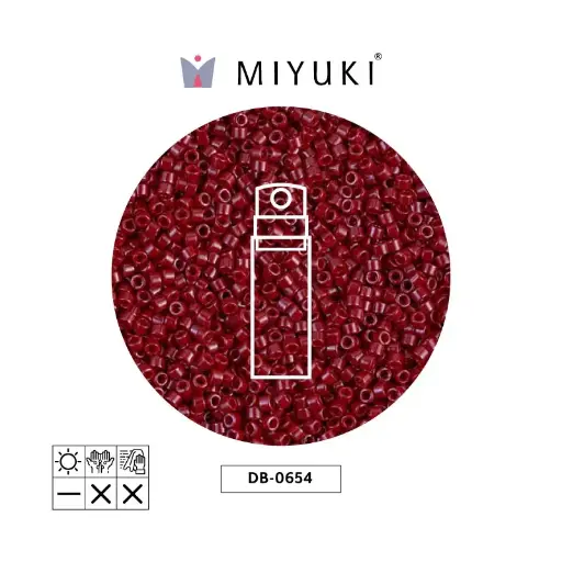 [15398] Miyuki delica 11/0 DB0654 opaco marron x 10g