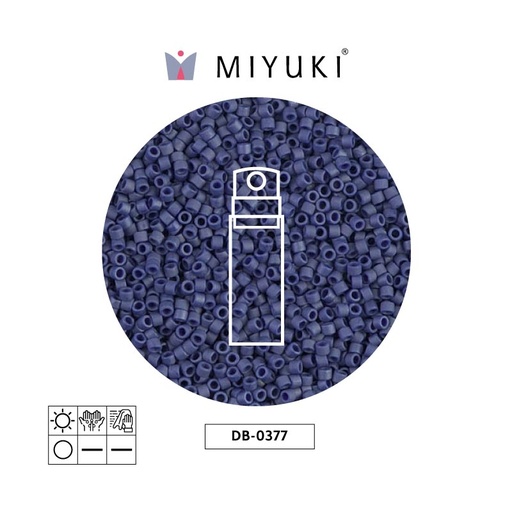 [30583] Miyuki delica 11/0 DB0377 matt metalizado oscuro gris x 10gr