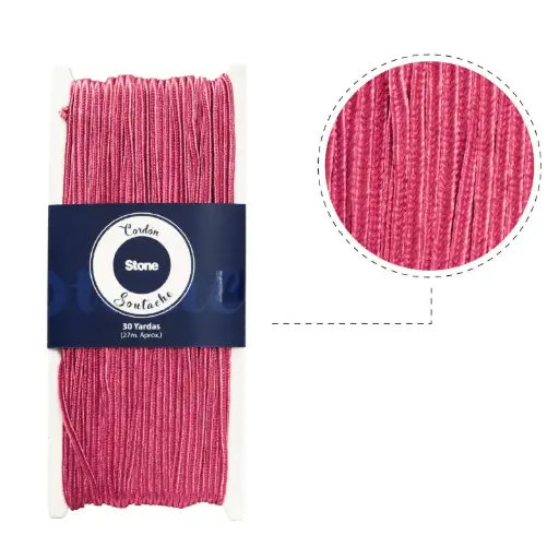 Cordon soutache N.160 marsala 3mm x 30yd