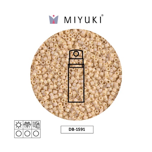 [25281] Miyuki delica 11/0 DB1591 mate opaco crema AB x 10g