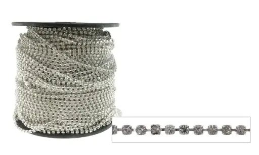 [04535] Cadena strass MCSS12/SP crystal x m