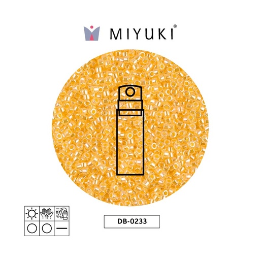 [22324] Miyuki delica 11/0 DB0233 claro amarillo ceylon perlado x 10g