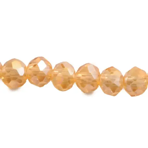 [12842] Murano rondela facetada 4mm lt col topaz AB 58 x aprox110unds