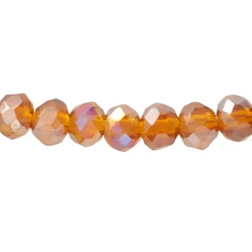 [15010] Murano redondo facetado 8mm topaz A25 x 50unds