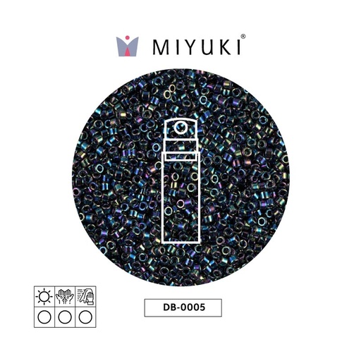 [29397] Miyuki delica 11/0 DB0005 negro AB x 10g