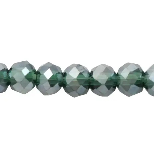 [09078] Murano rondela facetada 2mm verde pino 12AB x 145 unds