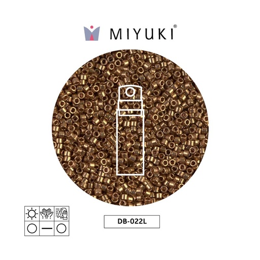 [30574] Miyuki delica 11/0 DB0022L claro bronce metalizado x 10g