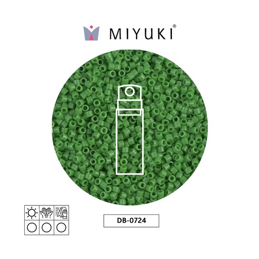 [30585] Miyuki delica 11/0 DB0724 opaco verde x 10g