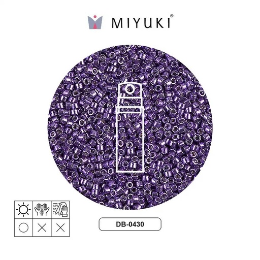 [29602] Miyuki delica 11/0 DB0430 metalizado morado x 10gr