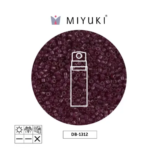 [29631] Miyuki delica 11/0 DB1312 transparente morado x 10gr