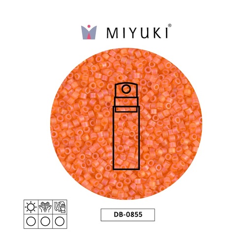 [29624] Miyuki delica 11/0 DB0855 mate naranja AB x 10gr