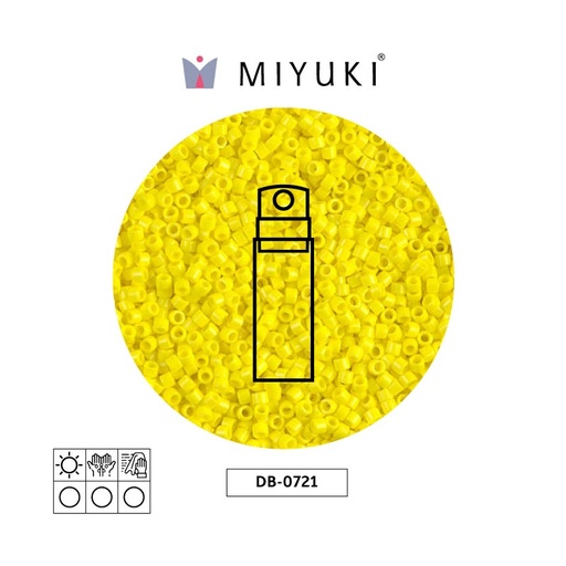 [29608] Miyuki delica 11/0 DB0721 opaco amarillo x 10g