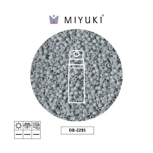 [25067] Miyuki delica 11/0 DB2281 glazed shark opaco x 10g