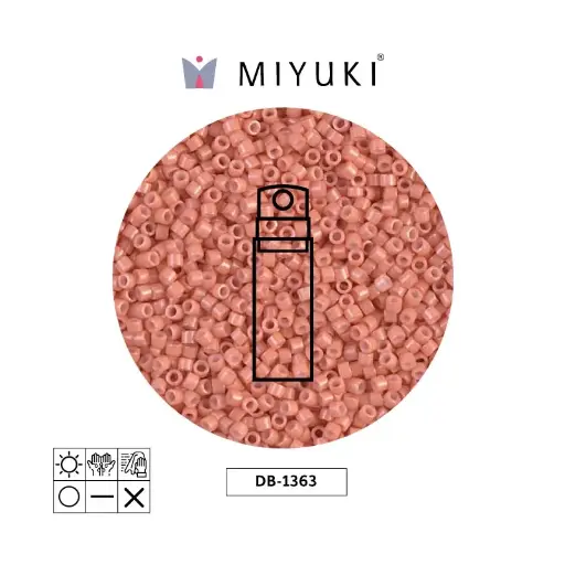 [29633] Miyuki delica 11/0 DB1363 opaco durazno x 10gr