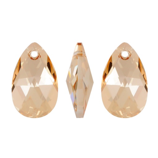 [30510] 6106 swarovski pera crystal golden shadow 22mm x und