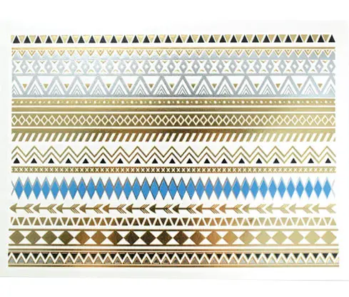 Metal tattoo sticker x und
