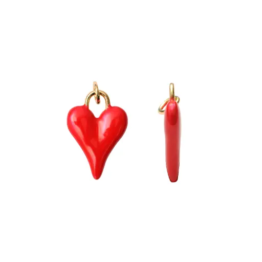 [07153] Dije esmaltado rojo corazon 15mm W09921A15Y x und