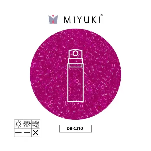 [29630] Miyuki delica 11/0 DB1310 transparente fucsia x 10gr