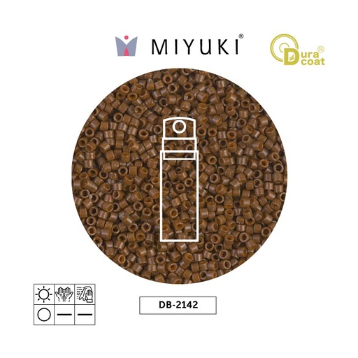 [13624] Miyuki delica 11/0 DB2142 Duracoat opaco cognac x 10g