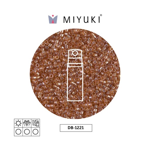 [22460] Miyuki delica 11/0 DB1221 transparente marigold lusterr x 10g