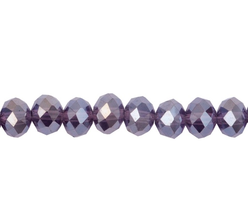 [14500] Murano rondela facetada 4mm purple 20AB x aprox110unds