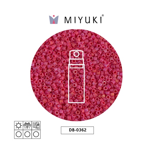 [30581] Miyuki delica 11/0 DB0362 mate rojo x 10gr