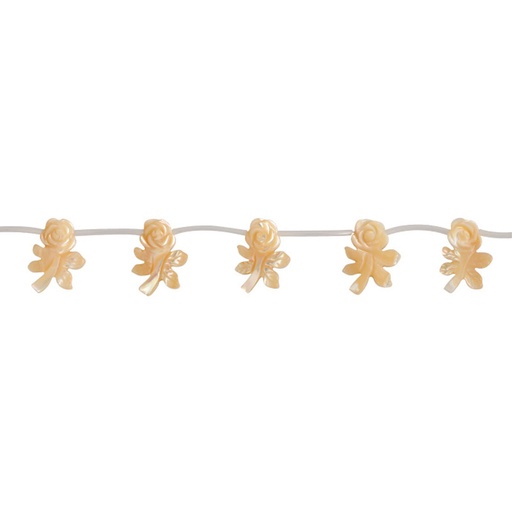 Rosa 15x20mm Madre perla natural x 12unds