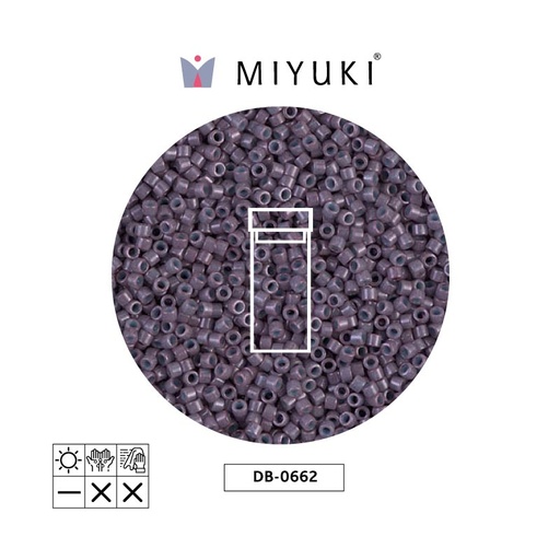 [26628] Miyuki delica 11/0 DB0662 opaco mulberry x 3g