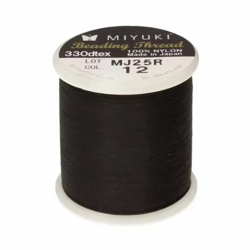 [23672] Hilo miyuki K4570 #12 negro x 50m