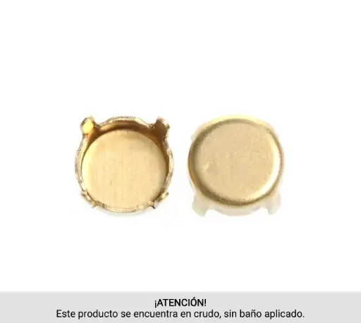 1088CH chaton Brass setting 320/A2/8mm/R x 100unds