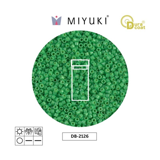 [31861] Miyuki delica 11/0 DB2126 opaco fiji verde x 3g