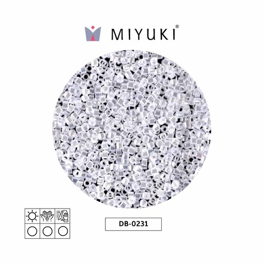 [27912] Miyuki delica 11/0 DB0231 cristal Ceylon perlado x 50g