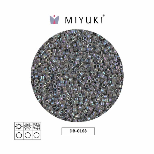 [27692] Miyuki delica 11/0 DB0168 opaco gris AB x 50g