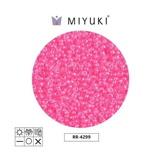 [10200] Mostacilla Miyuki rocalla 11/0 RR4299 neon cotton candy x 250g