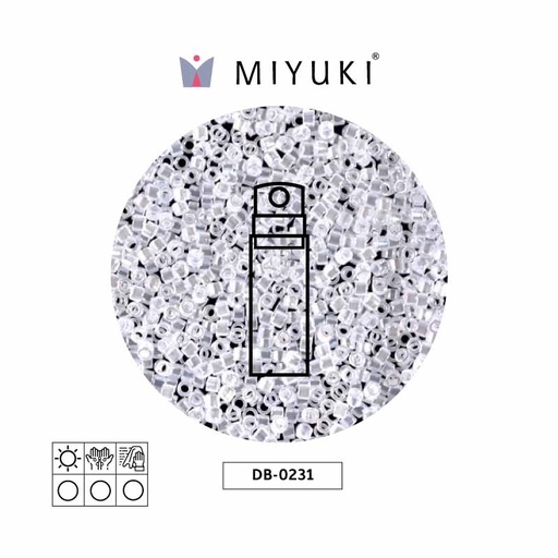 [15400] Miyuki delica 11/0 DB0231 cristal Ceylon perlado x 10g