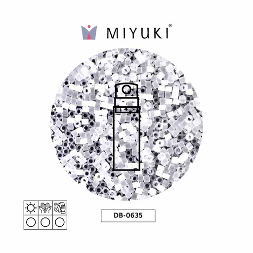 [30374] Miyuki delica 11/0 DB0635 satinado blanco x 10gr
