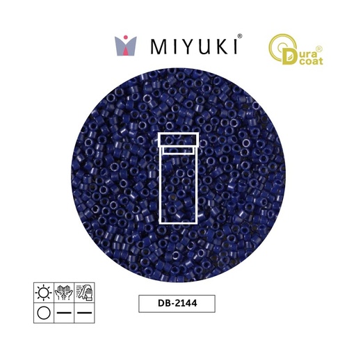 [31868] Miyuki delica 11/0 DB2144 durac opaco azul x 3g