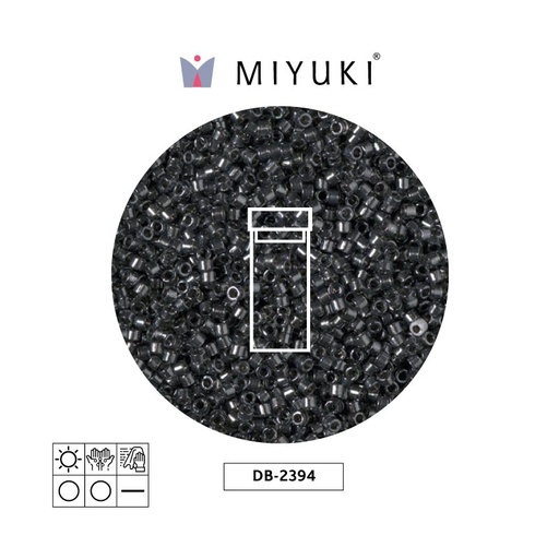 [11553] Miyuki delica 11/0 DB2394 color lined steel x 3g