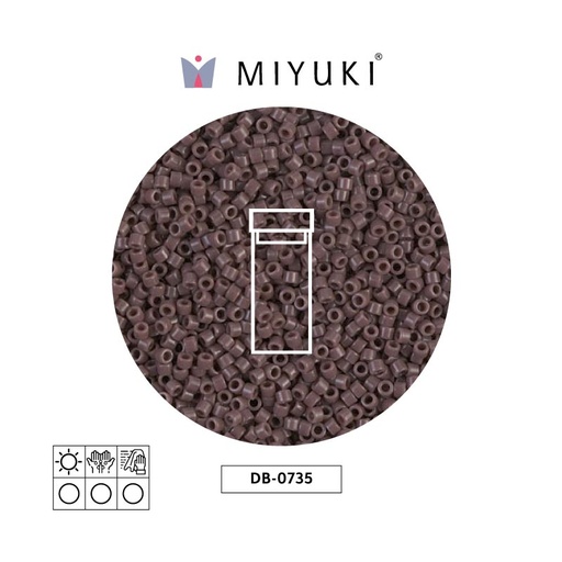 [14421] Miyuki delica 11/0 DB0735 opaco coffee x 3g