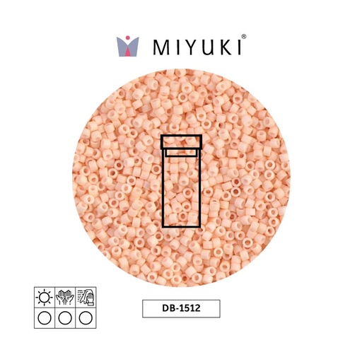 [30543] Miyuki delica 11/0 DB1512 mate opaco claro durazno x 3g