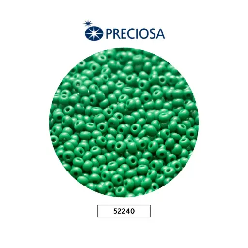 [25712] Mostacilla checa preciosa 2mm 52240 verde opalo x 500g