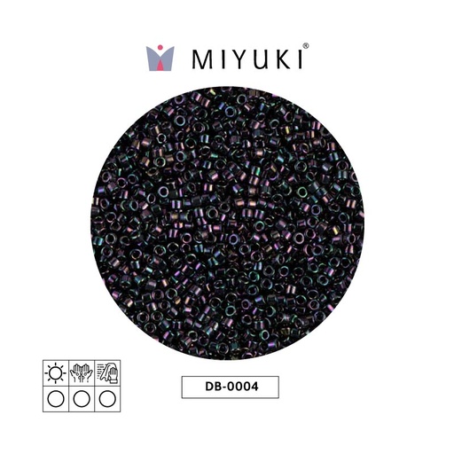 [28221] Miyuki delica 11/0 DB0004 metalizado oscuro plum AB x 50g