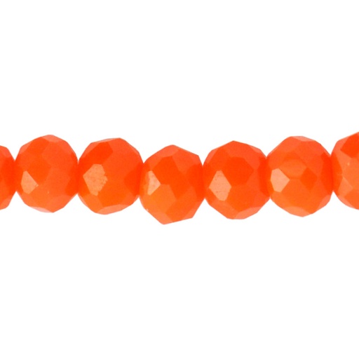 [17081] Murano rondela facetada 2mm naranja mate 50 x 155unds