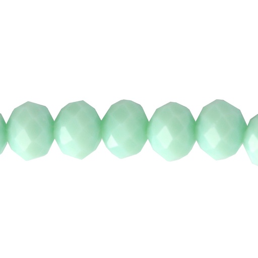 [17199] Murano rondela facetada 4mm verde turquesa 58 x aprox 140unds